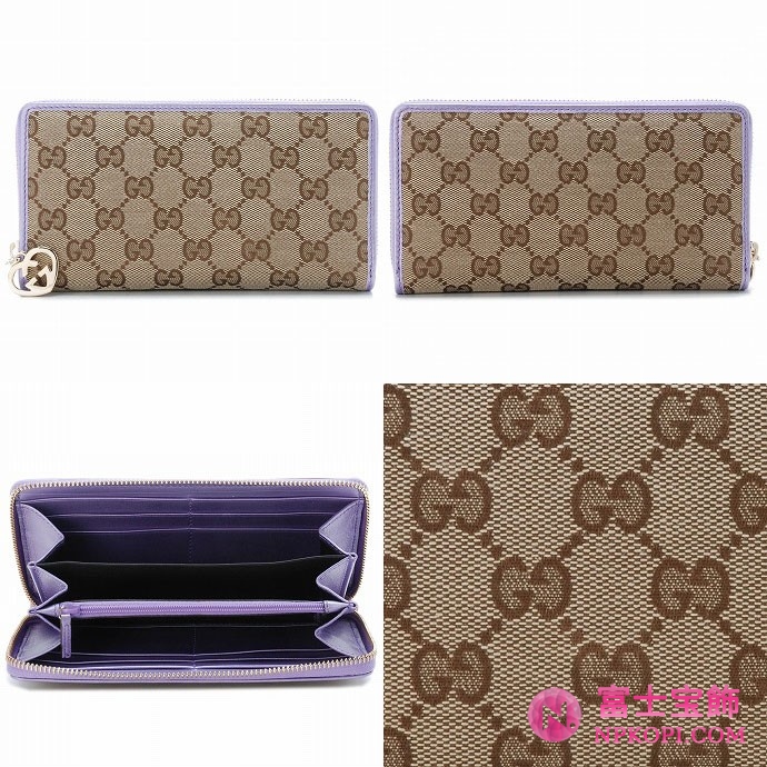 GUCCI/グッチ 2012年春夏新作LOVELYハートディテールラウンドファスナー長財布 282477 F4C2G 8519 